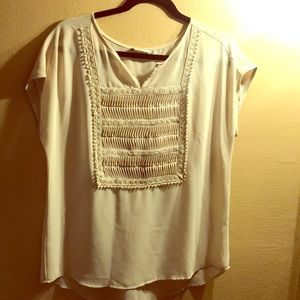 Women’s Beige Flowy Blouse
